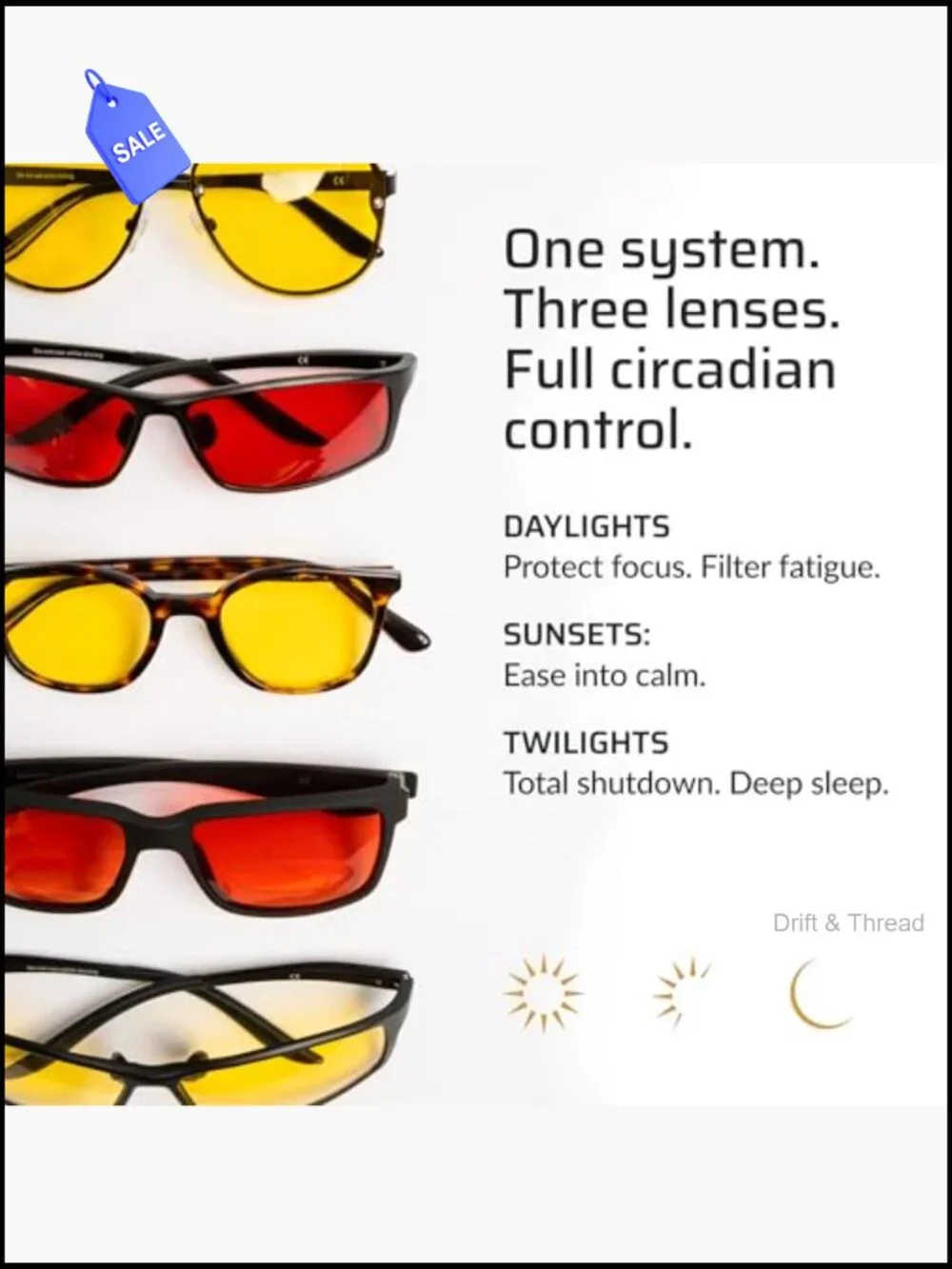 TrueDark Elite Blue Light Blocking Glasses Night Sleep Aid Metal Frame